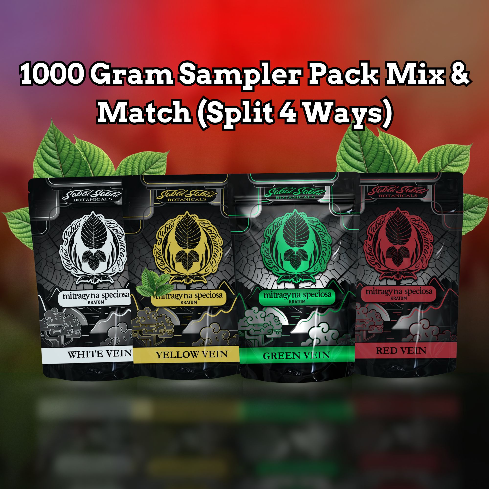 1000 Gram Sampler Pack (Split 4 Ways)