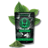 A green and white bag of Elephant Jong Kong Kratom